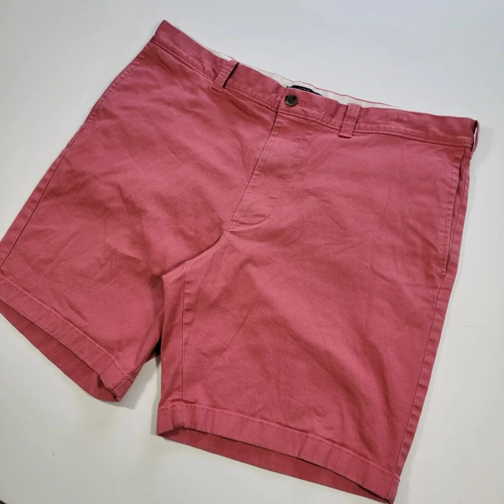 J.Crew MERCANTILE FLEX Men's Chino Shorts Coral Pink Cotton Blend Size 38 / 8.5